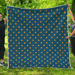 Yellow Duck Pattern Print Quilt