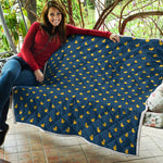 Yellow Duck Pattern Print Quilt