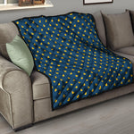 Yellow Duck Pattern Print Quilt