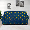 Yellow Duck Pattern Print Sofa Cover