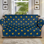 Yellow Duck Pattern Print Sofa Protector