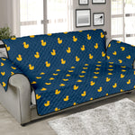 Yellow Duck Pattern Print Sofa Protector