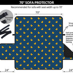 Yellow Duck Pattern Print Sofa Protector