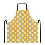 Yellow Eggs Pattern Print Apron