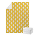 Yellow Eggs Pattern Print Blanket