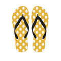 Yellow Eggs Pattern Print Flip Flops