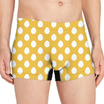 Yellow Eggs Pattern Print Men's Boxer Briefs