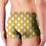 Yellow Eggs Pattern Print Men's Boxer Briefs