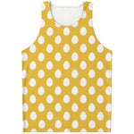 Yellow Eggs Pattern Print Men's Tank Top