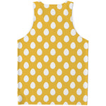 Yellow Eggs Pattern Print Men's Tank Top