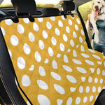 Yellow Eggs Pattern Print Pet Car Back Seat Cover
