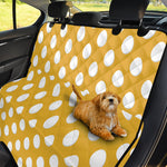 Yellow Eggs Pattern Print Pet Car Back Seat Cover