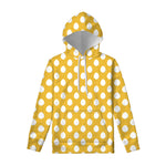Yellow Eggs Pattern Print Pullover Hoodie