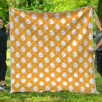 Yellow Eggs Pattern Print Quilt