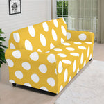 Yellow Eggs Pattern Print Sofa Cover