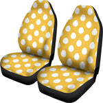 Yellow Eggs Pattern Print Universal Fit Car Seat Covers