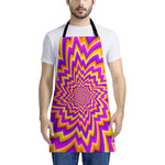 Yellow Expansion Moving Optical Illusion Apron