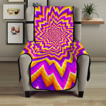 Yellow Expansion Moving Optical Illusion Armchair Protector