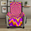 Yellow Expansion Moving Optical Illusion Armchair Protector