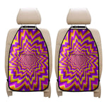 Yellow Expansion Moving Optical Illusion Car Seat Organizers