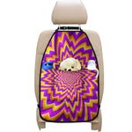 Yellow Expansion Moving Optical Illusion Car Seat Organizers