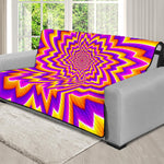 Yellow Expansion Moving Optical Illusion Futon Protector