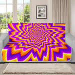 Yellow Expansion Moving Optical Illusion Futon Protector