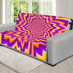 Yellow Expansion Moving Optical Illusion Futon Protector