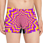 Yellow Expansion Moving Optical Illusion Men's Boxer Briefs