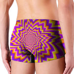 Yellow Expansion Moving Optical Illusion Men's Boxer Briefs