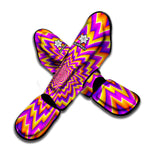 Yellow Expansion Moving Optical Illusion Muay Thai Shin Guard