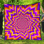 Yellow Expansion Moving Optical Illusion Quilt
