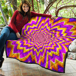Yellow Expansion Moving Optical Illusion Quilt
