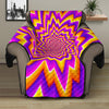 Yellow Expansion Moving Optical Illusion Recliner Protector