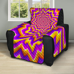 Yellow Expansion Moving Optical Illusion Recliner Protector