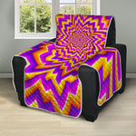 Yellow Expansion Moving Optical Illusion Recliner Protector