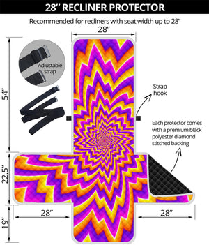 Yellow Expansion Moving Optical Illusion Recliner Protector