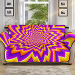 Yellow Expansion Moving Optical Illusion Sofa Protector