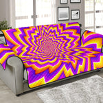 Yellow Expansion Moving Optical Illusion Sofa Protector