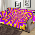 Yellow Expansion Moving Optical Illusion Sofa Protector