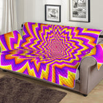 Yellow Expansion Moving Optical Illusion Sofa Protector