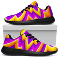 Yellow Expansion Moving Optical Illusion Walking Shoes
