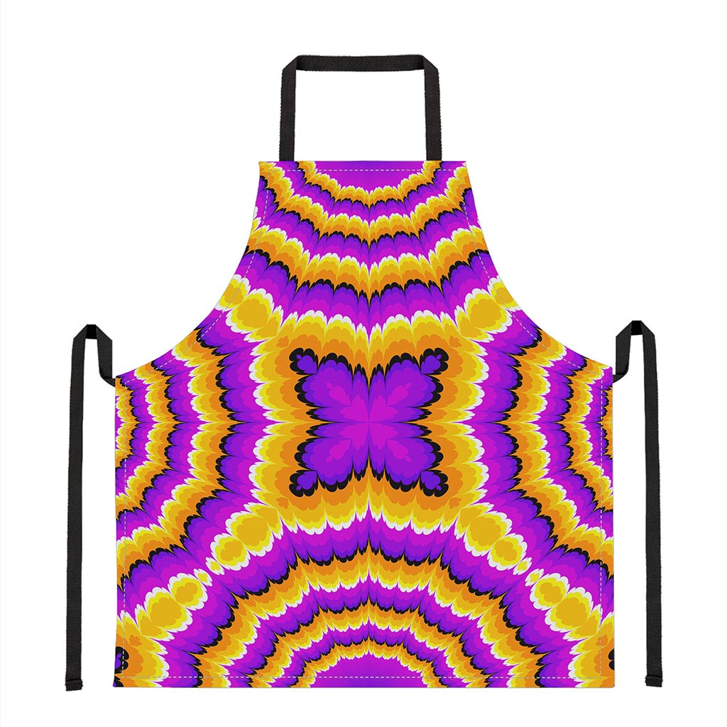 Yellow Explosion Moving Optical Illusion Apron