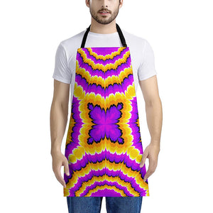 Yellow Explosion Moving Optical Illusion Apron