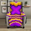 Yellow Explosion Moving Optical Illusion Armchair Protector