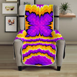 Yellow Explosion Moving Optical Illusion Armchair Protector