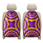 Yellow Explosion Moving Optical Illusion Car Seat Organizers