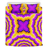 Yellow Explosion Moving Optical Illusion Duvet Cover Bedding Set