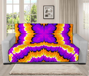 Yellow Explosion Moving Optical Illusion Futon Protector