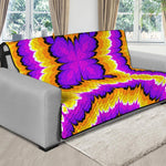 Yellow Explosion Moving Optical Illusion Futon Protector